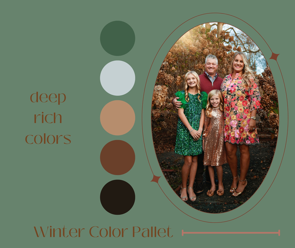 What colors to wear for a winter photography session 3